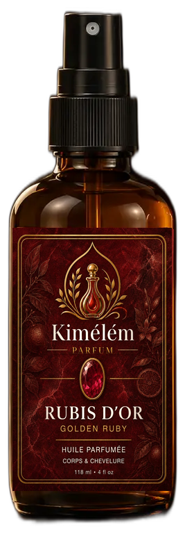 Flacon Rubis d’or de la collection Les Joyaux de Kimélém
